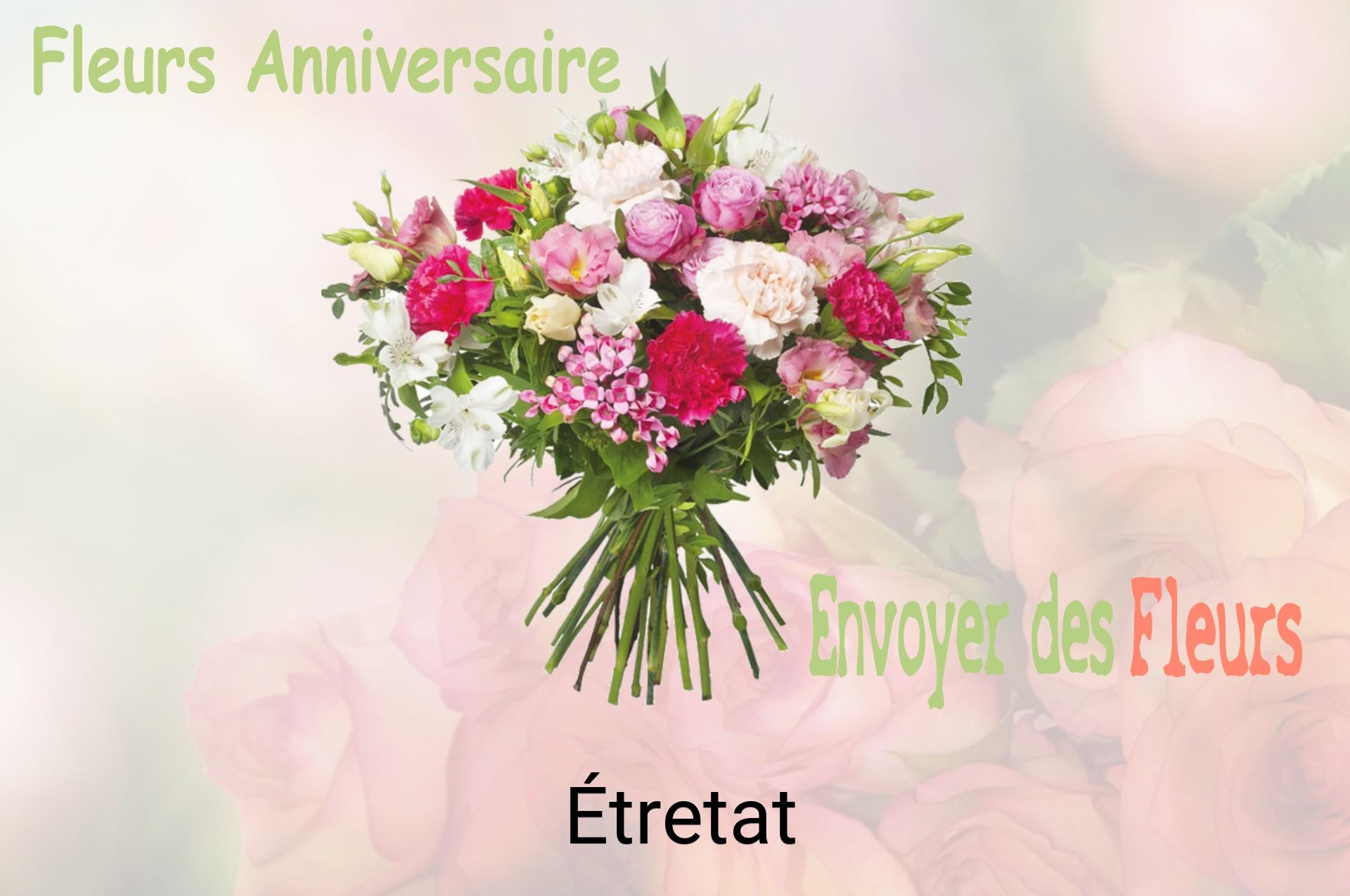 Bouquet de fleurs d’anniversaire livré à Étretat