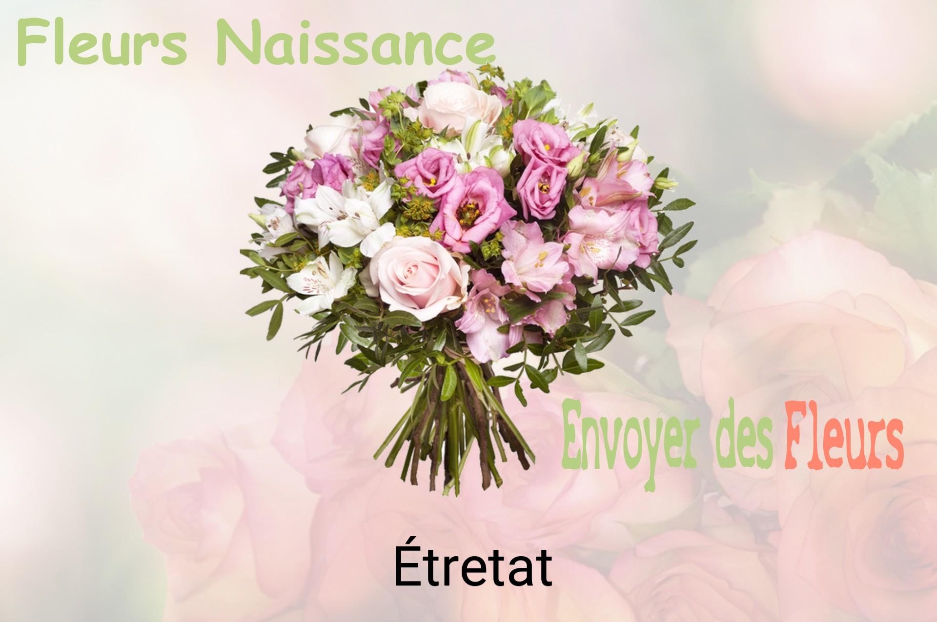 Bouquet de fleurs de naissance livré à Étretat